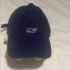 Vineyard Vines Blue Baseball Cap with Whale Logo